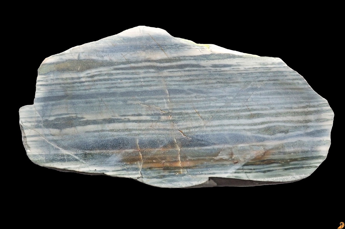 Fein geschichtetes, feinkörniges quarzitisches Gestein