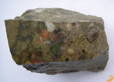 Achat-Konglomerat oder Transtrand-Konglomerat