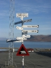 Richtungsweiser Flughafen Spitzbergen